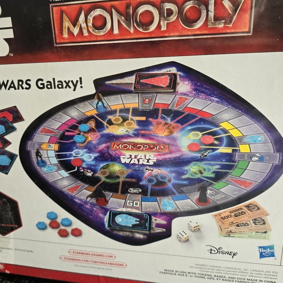 Hasbro Star Wars Monopoly The Force Awakens 2015 New Sealed - Picture 6 of 9